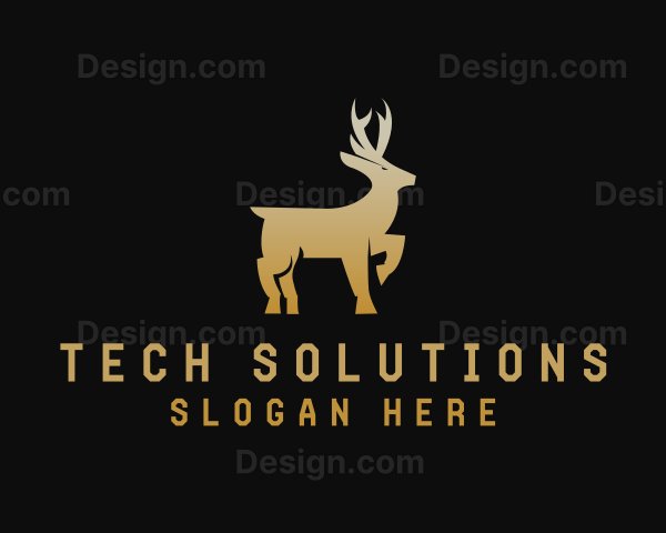 Gradient Deer Enterprise Logo