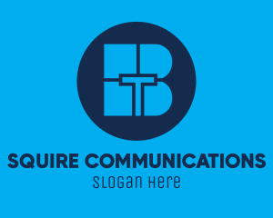 Blue Tech BT logo design