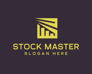 Stock Statistics Chart logo design