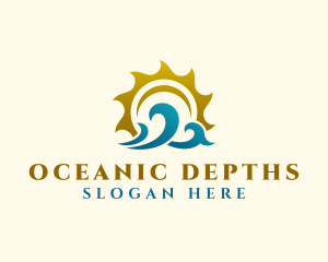 Summer Ocean Wave logo design