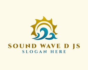 Summer Ocean Wave logo design