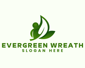 Leaf Person Landscaping logo design