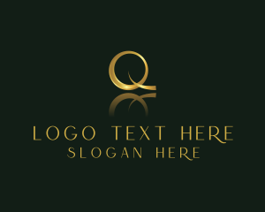Doctor - Metallic Reflection Stylish Letter Q logo design