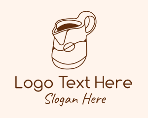 Brown Coffee Pitcher  logo