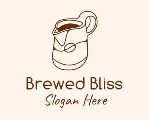 Brown Coffee Pitcher  logo design