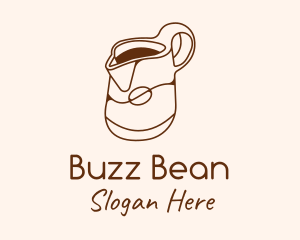 Brown Coffee Pitcher  logo design