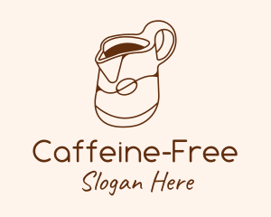 Brown Coffee Pitcher  logo design