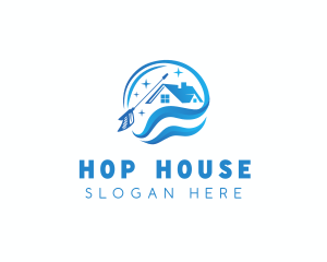 House Cleaning Pressure Washing logo design