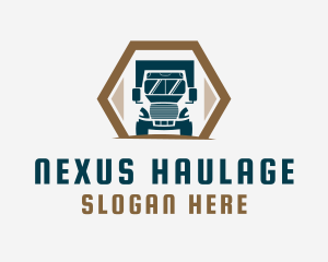 Truck Delivery Logistics logo design