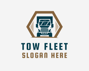 Truck Delivery Logistics logo design