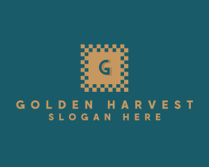 Gold Square Letter logo design