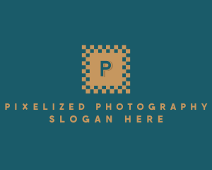 Gold Square Letter logo design