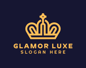 Deluxe Crown Cross logo design