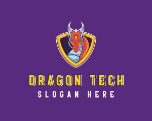 Gaming Dragon Shield logo design