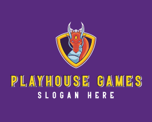 Gaming Dragon Shield logo design