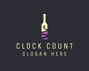 Food Wine Bar Bottle  logo design