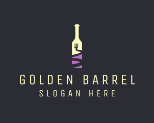 Food Wine Bar Bottle  logo