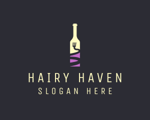 Food Wine Bar Bottle  logo design