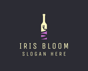 Food Wine Bar Bottle  logo design