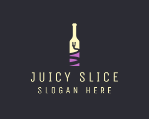 Food Wine Bar Bottle  logo design