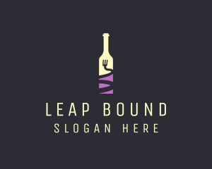 Food Wine Bar Bottle  logo design