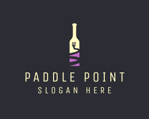 Food Wine Bar Bottle  logo design