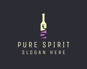 Food Wine Bar Bottle  logo