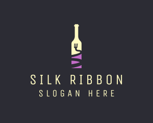 Food Wine Bar Bottle  logo design