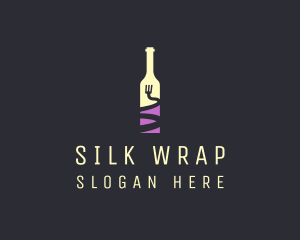 Food Wine Bar Bottle  logo design