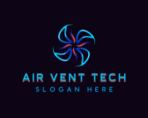 Cooling  Air Propeller logo design