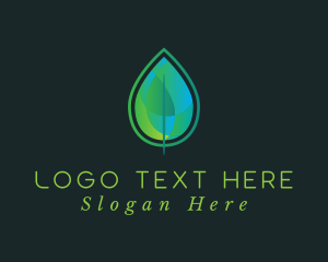 Mosaic Gradient Leaf logo