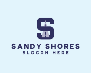 Highway Logistics Letter S logo design