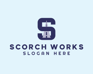 Highway Logistics Letter S logo design