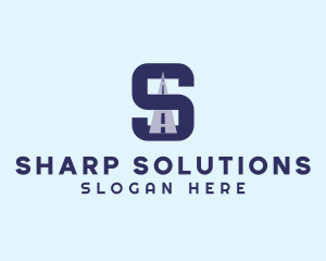 Highway Logistics Letter S logo design