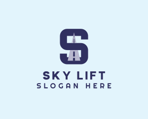 Highway Logistics Letter S logo design