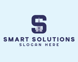 Highway Logistics Letter S logo design