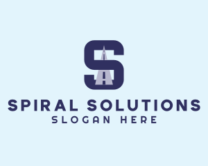 Highway Logistics Letter S logo design