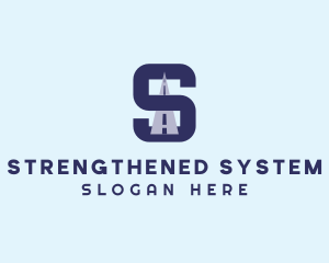 Highway Logistics Letter S logo design