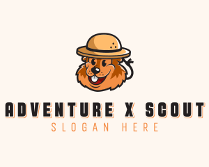 Camping Scout Beaver logo design