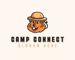 Camping Scout Beaver logo design