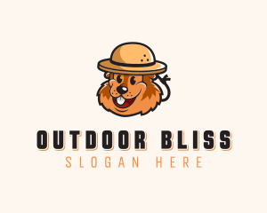 Camping Scout Beaver logo design