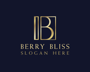 Luxury Premium Company Letter B logo design