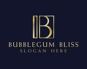 Luxury Premium Company Letter B logo design