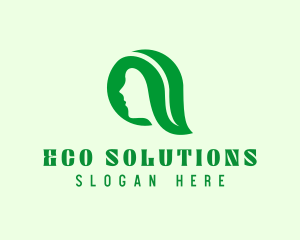 Eco Leaf Salon logo design