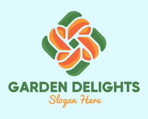 Floral Knot Nature logo design