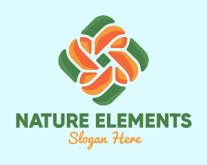 Floral Knot Nature logo design