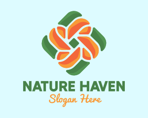 Floral Knot Nature logo design