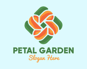 Floral Knot Nature logo design