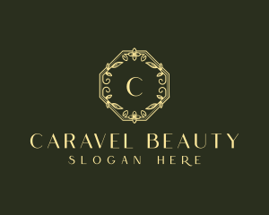 Beauty Floral Wreath logo design