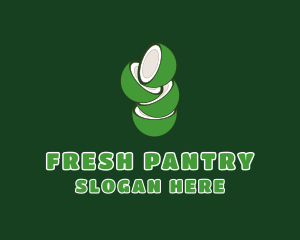 Green Fresh Coconut logo design